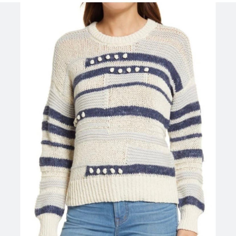 Madewell Grandview Bobble Pullover Sweater Large